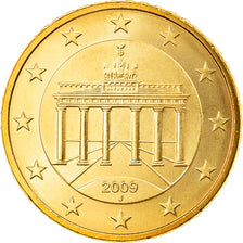 République fédérale allemande, 50 Euro Cent, 2009, Hambourg, FDC, Laiton
