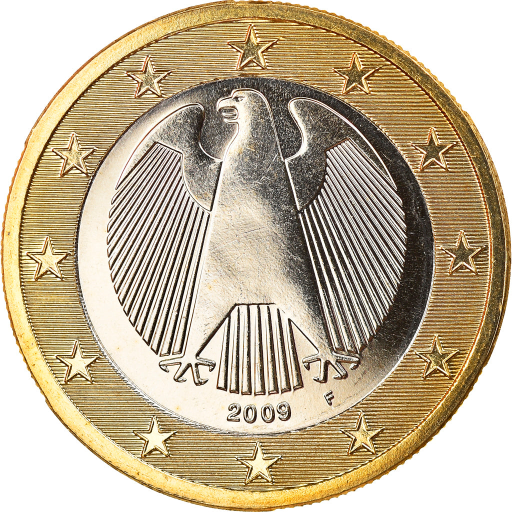 GERMANY - FEDERAL REPUBLIC, Euro, 2009, Stuttgart, MS(65-70), Bi-Metallic