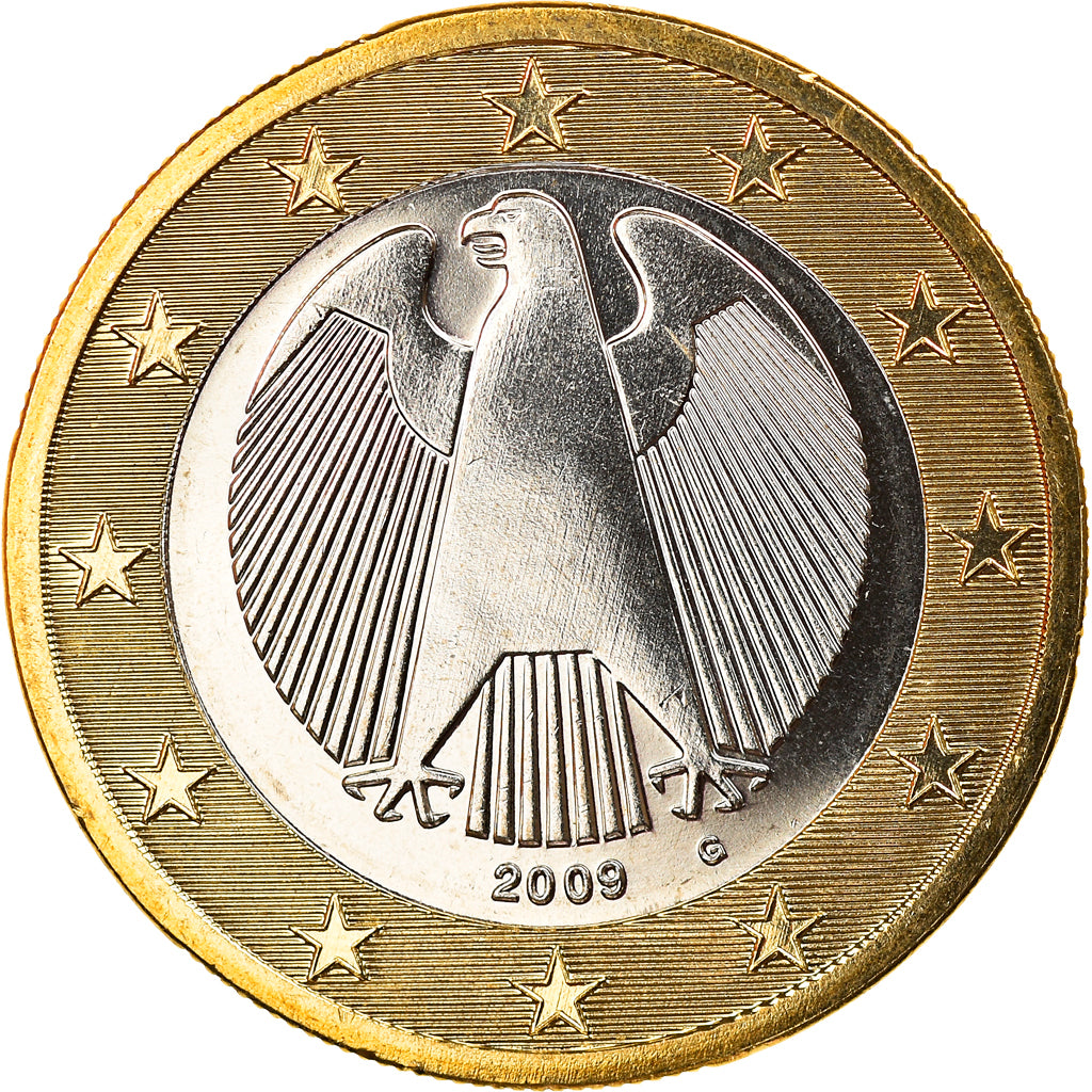 GERMANY - FEDERAL REPUBLIC, Euro, 2009, Karlsruhe, MS(65-70), Bi-Metallic