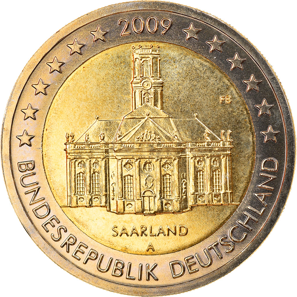 Federale Duitse Republiek, 2 Euro, 2009, Berlin, FDC, Bi-Metallic, KM:276