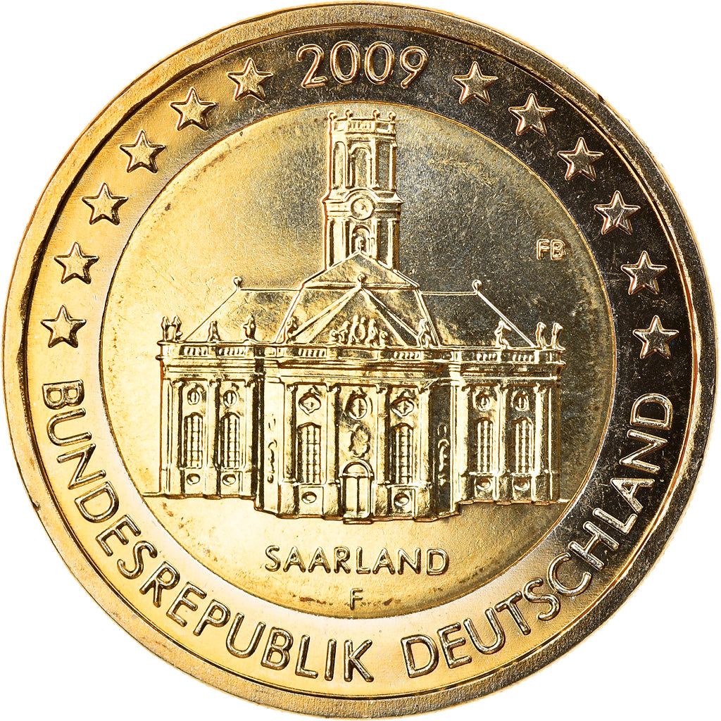 GERMANIA - REPUBBLICA FEDERALE, 2 Euro, 2009, Stuttgart, FDC, Bi-metallico