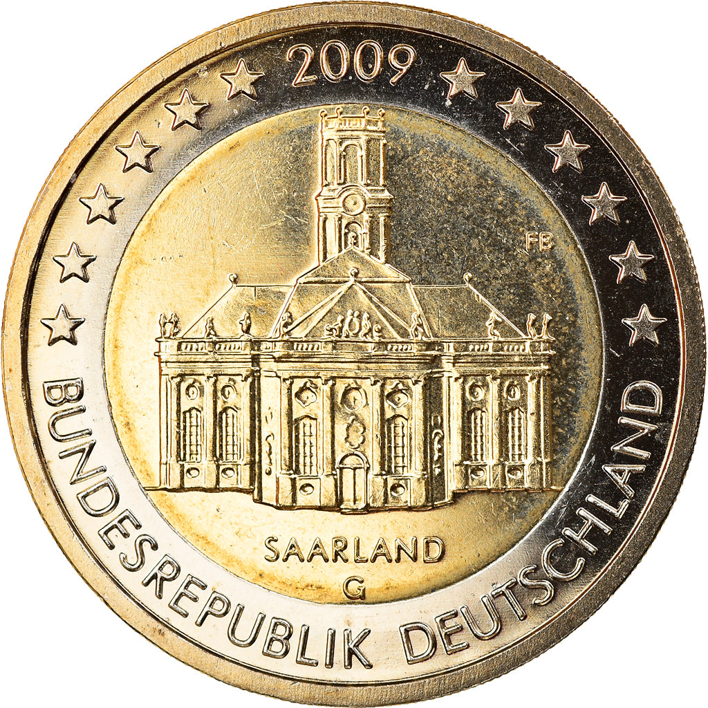 GERMANY - FEDERAL REPUBLIC 2 Euro 2009 Karlsruhe MS(65-70) Bi-Metallic ...