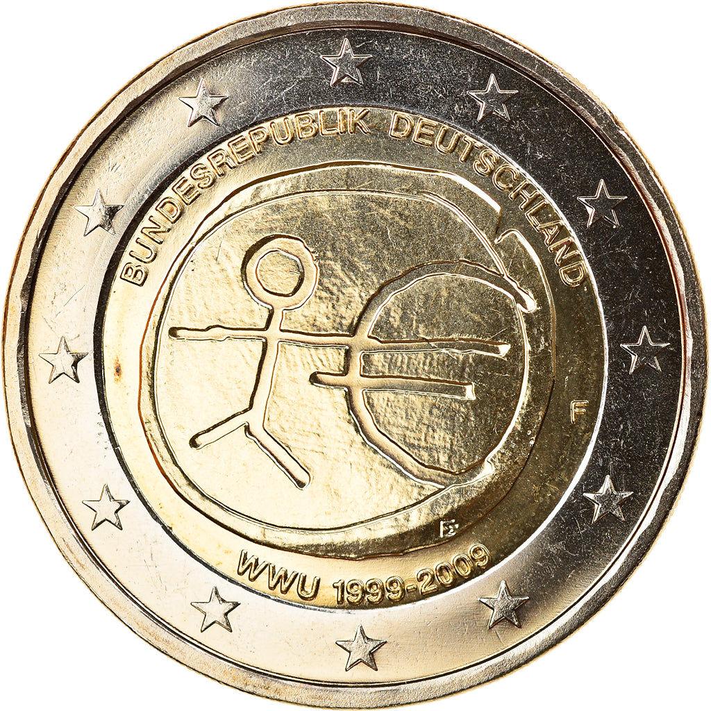 ALEMANHA - REPÚBLICA FEDERAL, 2 Euro, EMU, 2009, Stuttgart, MS(65-70)