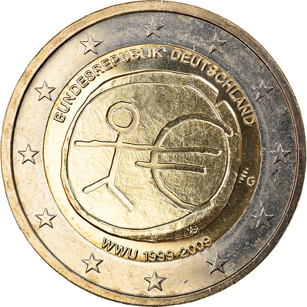 ALEMANHA - REPÚBLICA FEDERAL, 2 Euro, EMU, 2009, Karlsruhe, MS(65-70)
