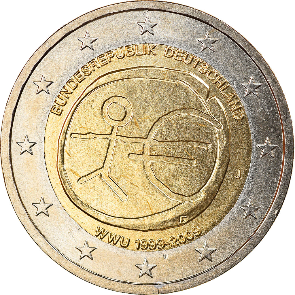 Bundesrepublik Deutschland, 2 Euro, EMU, 2009, Hambourg, STGL, Bi-Metallic