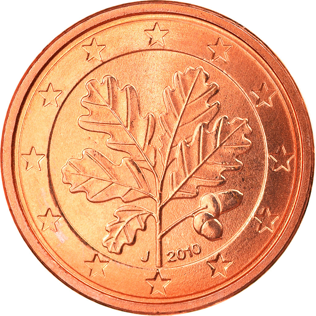 Bundesrepublik Deutschland, Euro Cent, 2010, Hambourg, STGL, Copper Plated