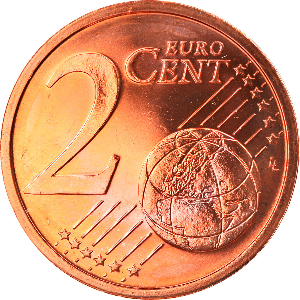 Federale Duitse Republiek, 2 Euro Cent, 2010, Munich, FDC, Copper Plated Steel