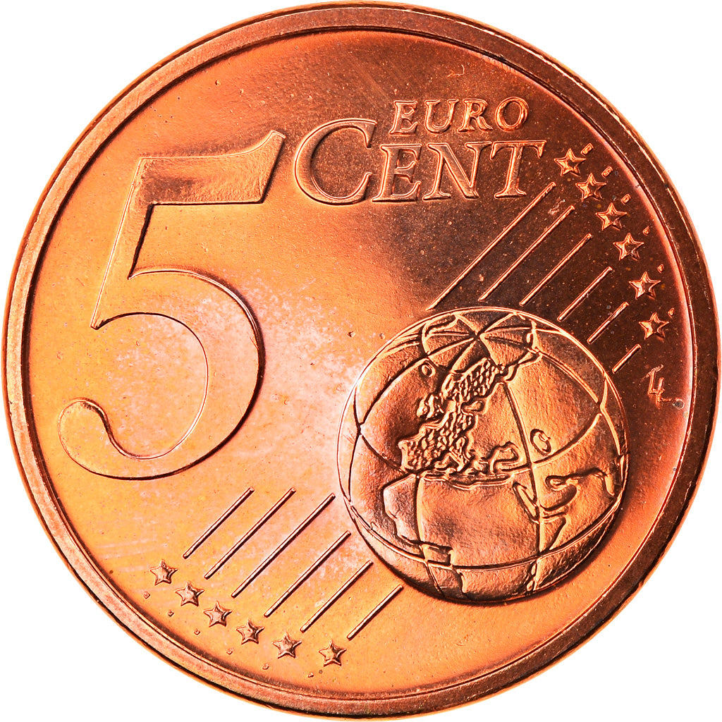 GERMANY - FEDERAL REPUBLIC, 5 Euro Cent, 2010, Munich, MS(65-70), Copper Plated