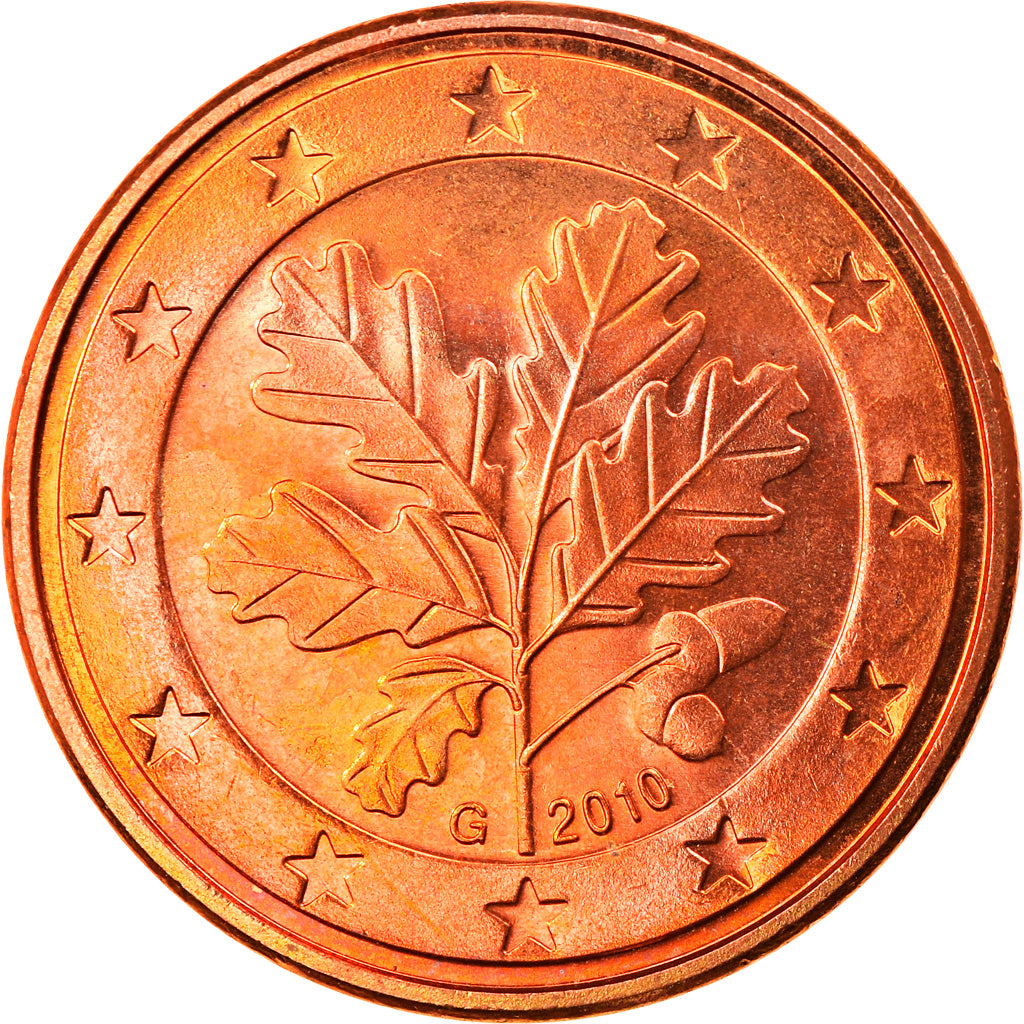 GERMANIA - REPUBBLICA FEDERALE, 5 Euro Cent, 2010, Karlsruhe, FDC, Acciaio