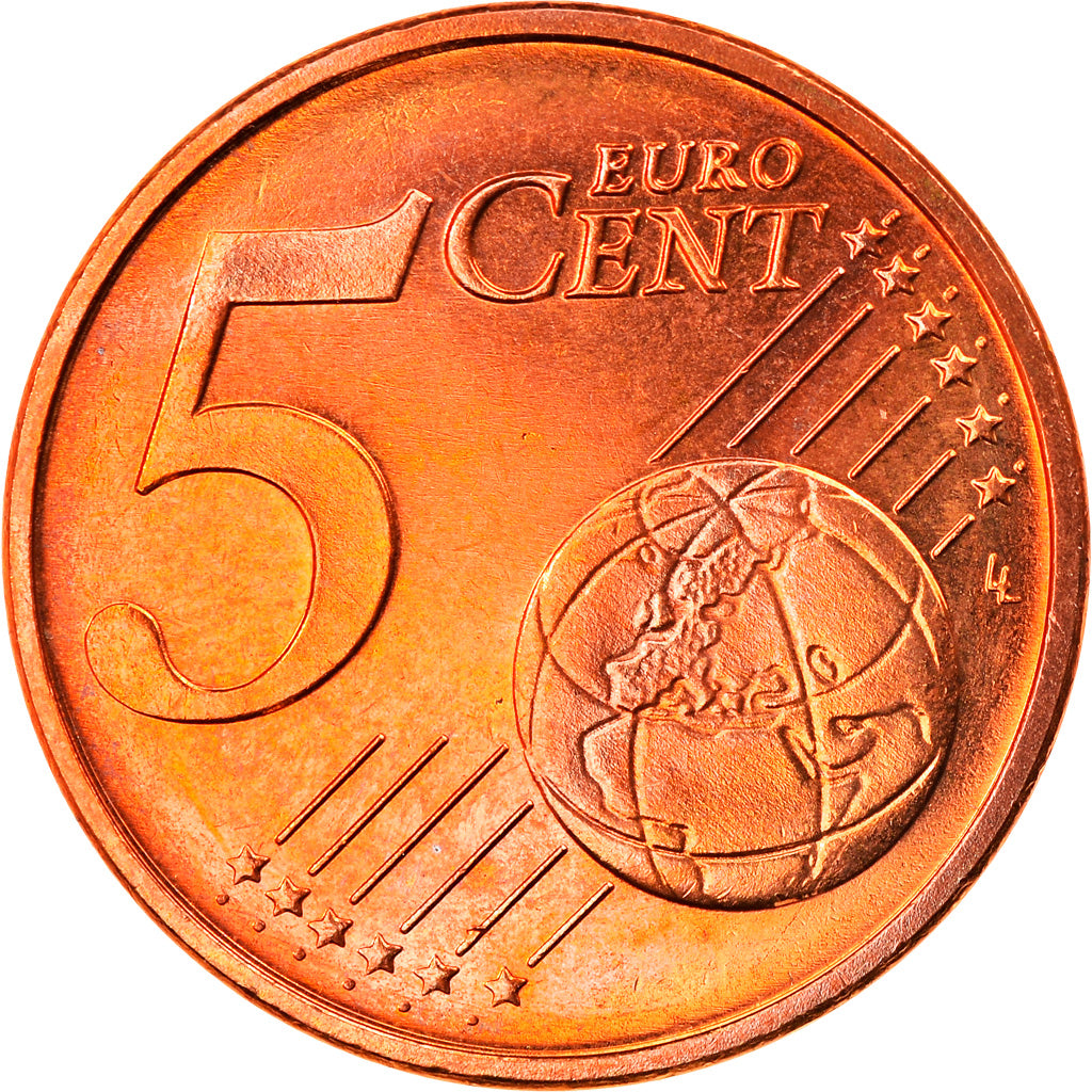 GERMANIA - REPUBBLICA FEDERALE, 5 Euro Cent, 2010, Karlsruhe, FDC, Acciaio