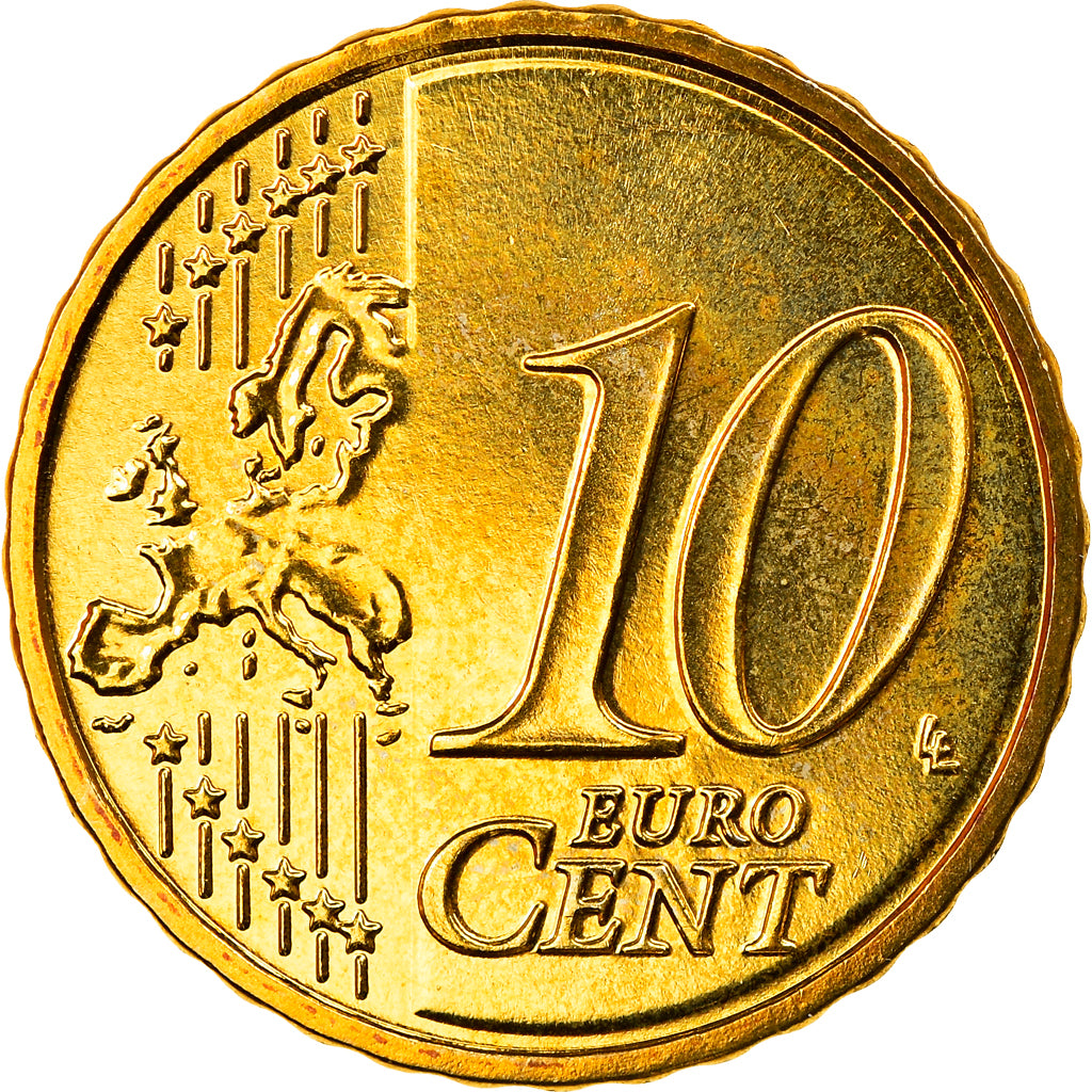 Bundesrepublik Deutschland, 10 Euro Cent, 2010, Stuttgart, STGL, Messing, KM:254