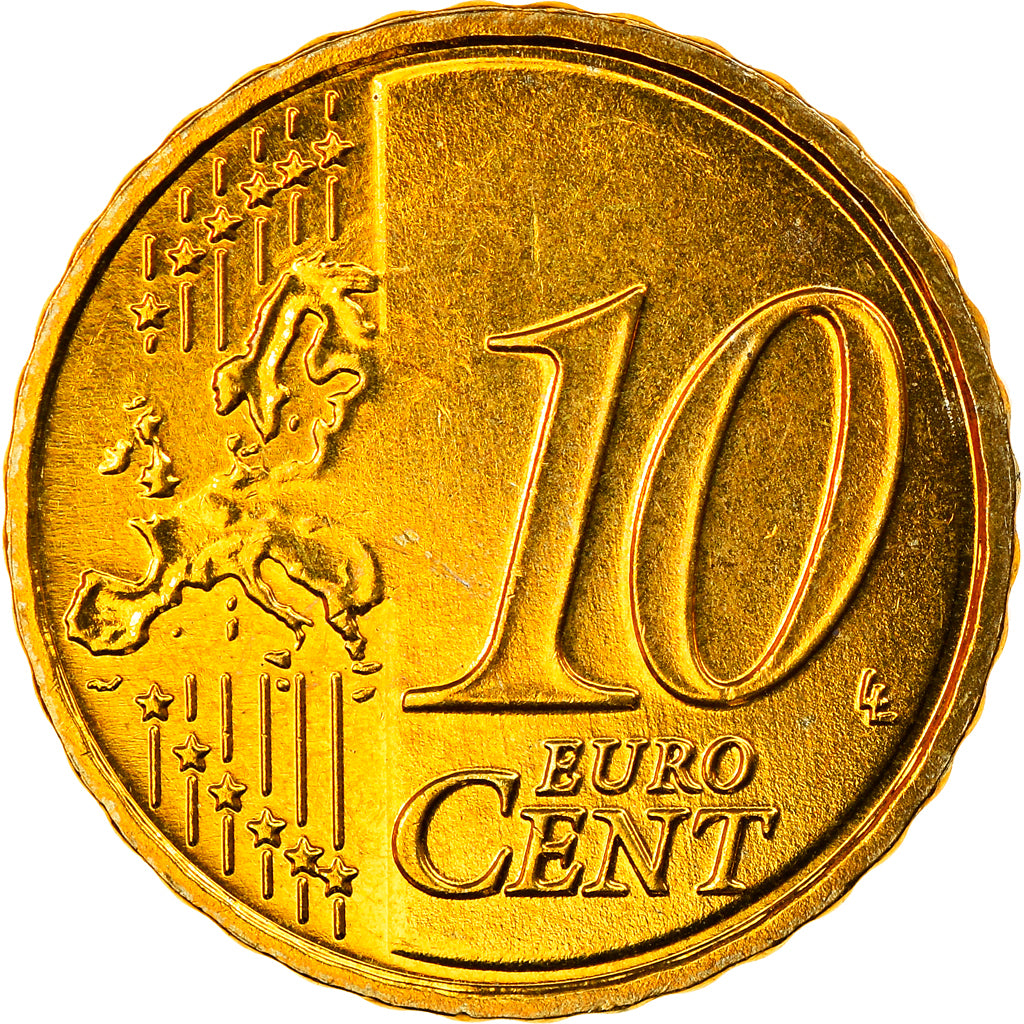 GERMANIA - REPUBBLICA FEDERALE, 10 Euro Cent, 2010, Karlsruhe, FDC, Ottone