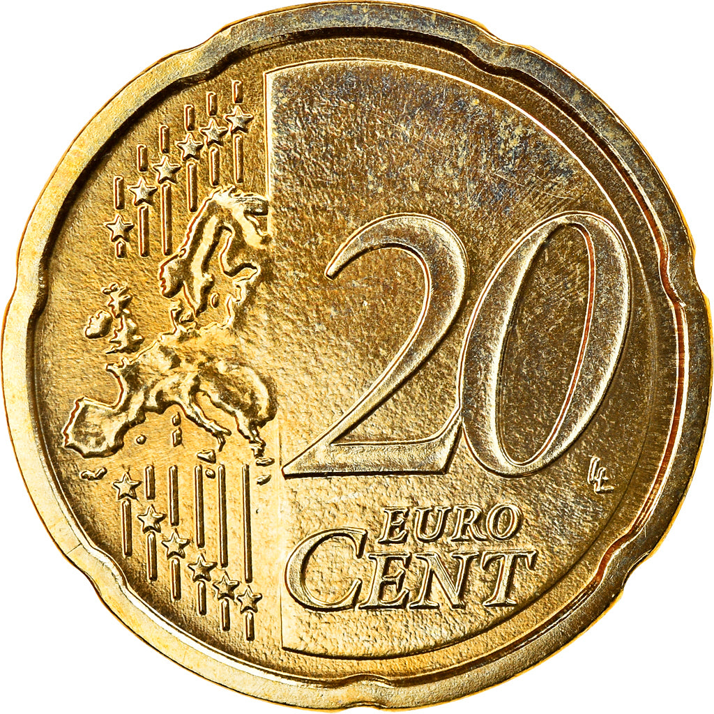 ALEMANHA - REPÚBLICA FEDERAL, 20 Euro Cent, 2010, Berlin, MS(65-70), Latão