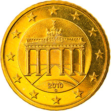 République fédérale allemande, 50 Euro Cent, 2010, Karlsruhe, FDC, Laiton