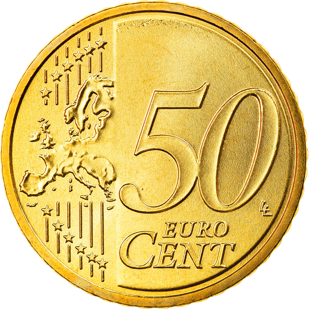 ALEMANHA - REPÚBLICA FEDERAL, 50 Euro Cent, 2010, Hambourg, MS(65-70), Latão