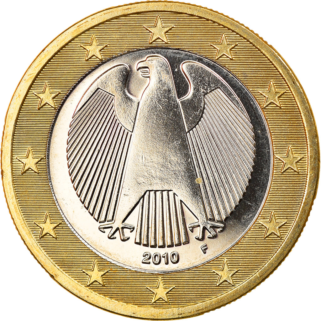 GERMANY - FEDERAL REPUBLIC, Euro, 2010, Stuttgart, MS(65-70), Bi-Metallic