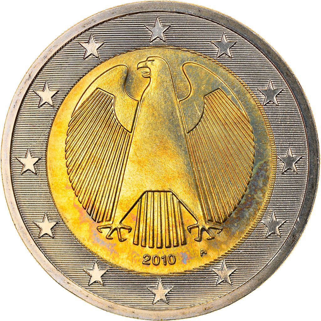 GERMANY - FEDERAL REPUBLIC, 2 Euro, 2010, Berlin, MS(65-70), Bi-Metallic, KM:258