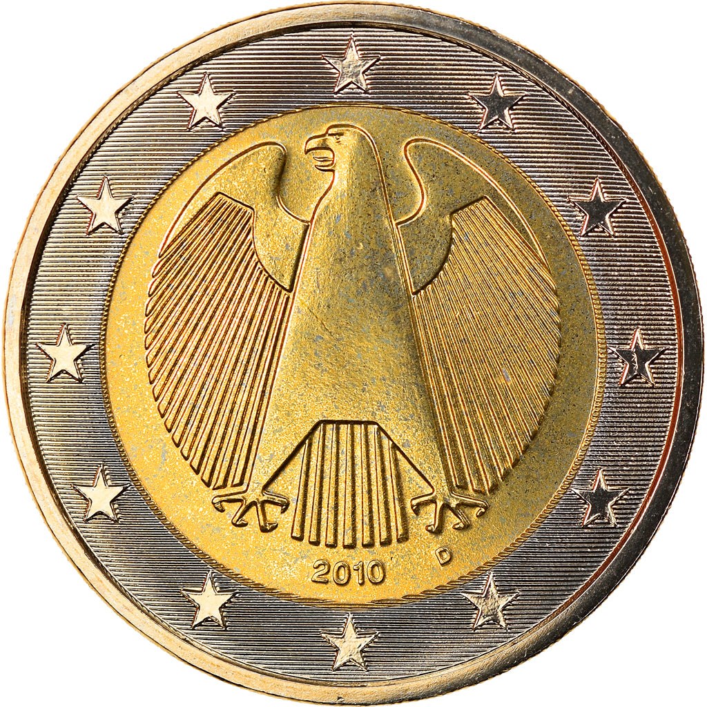 Bundesrepublik Deutschland, 2 Euro, 2010, Munich, STGL, Bi-Metallic, KM:258