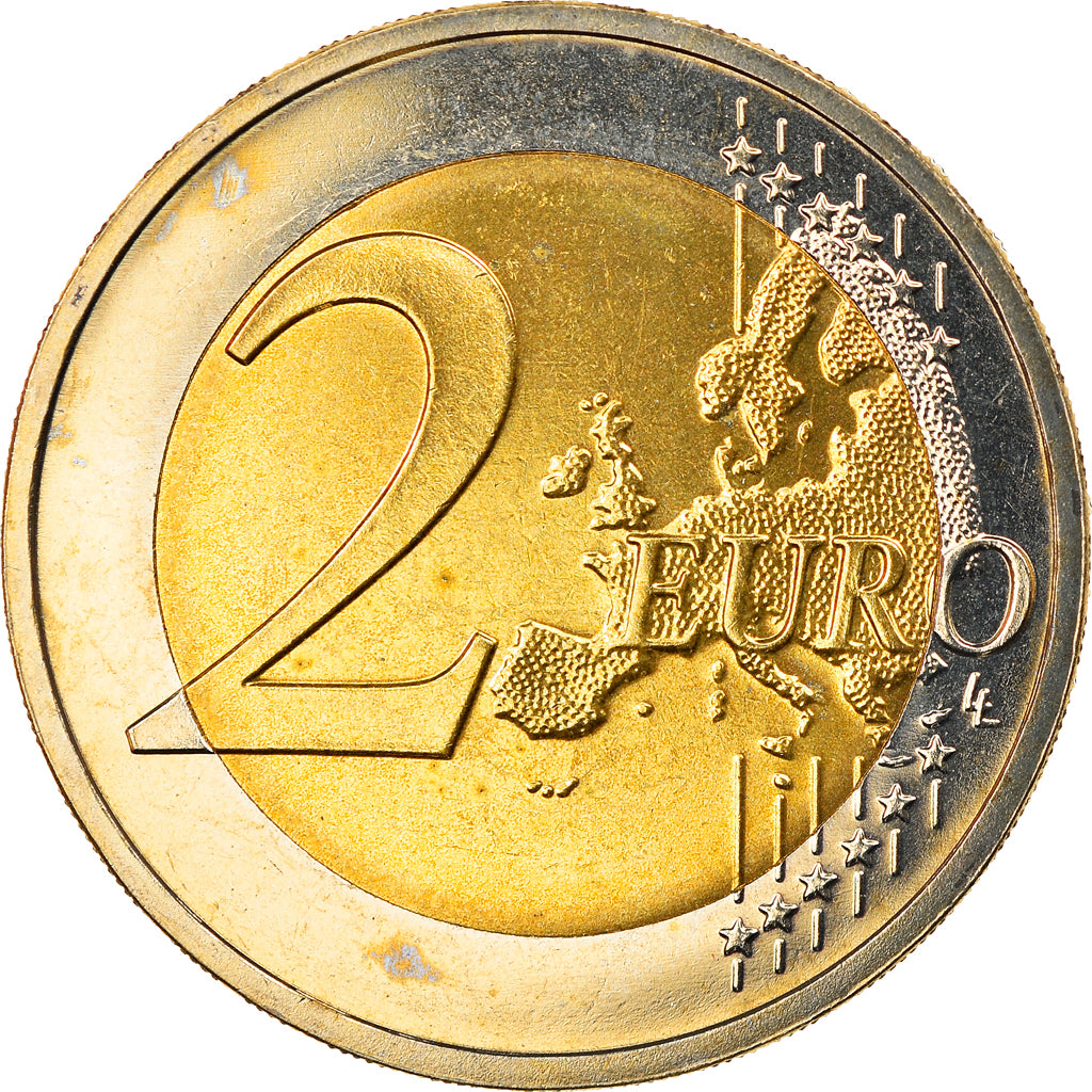 GERMANY - FEDERAL REPUBLIC, 2 Euro, 2010, Karlsruhe, MS(65-70), Bi-Metallic