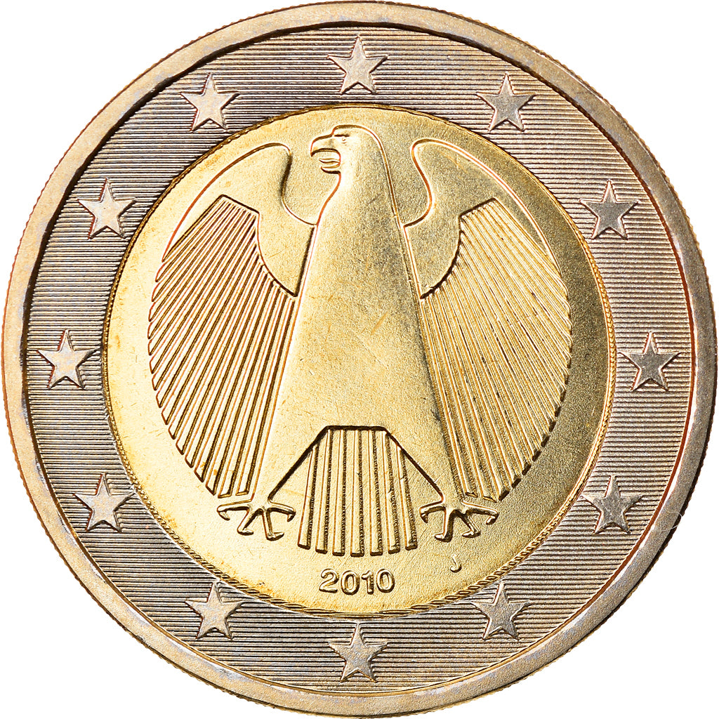 GERMANIA - REPUBBLICA FEDERALE, 2 Euro, 2010, Hambourg, FDC, Bi-metallico