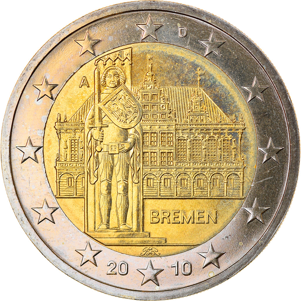 ALEMANHA - REPÚBLICA FEDERAL, 2 Euro, Bremen, 2010, Berlin, MS(65-70)