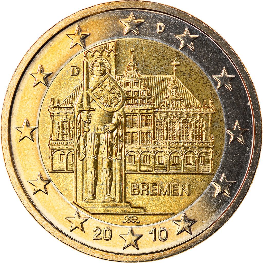 République fédérale allemande, 2 Euro, Bremen, 2010, Munich, FDC