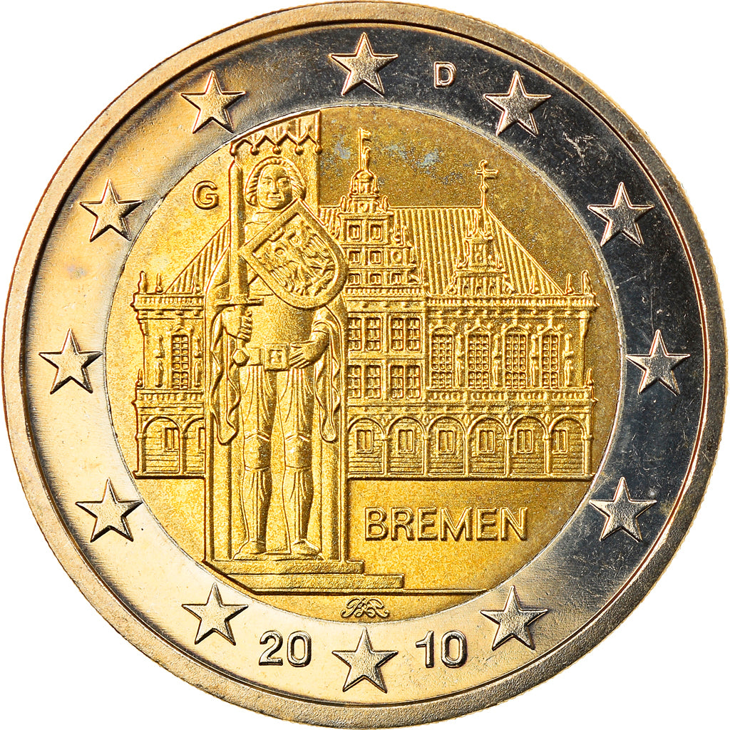 République fédérale allemande, 2 Euro, Bremen, 2010, Karlsruhe, FDC