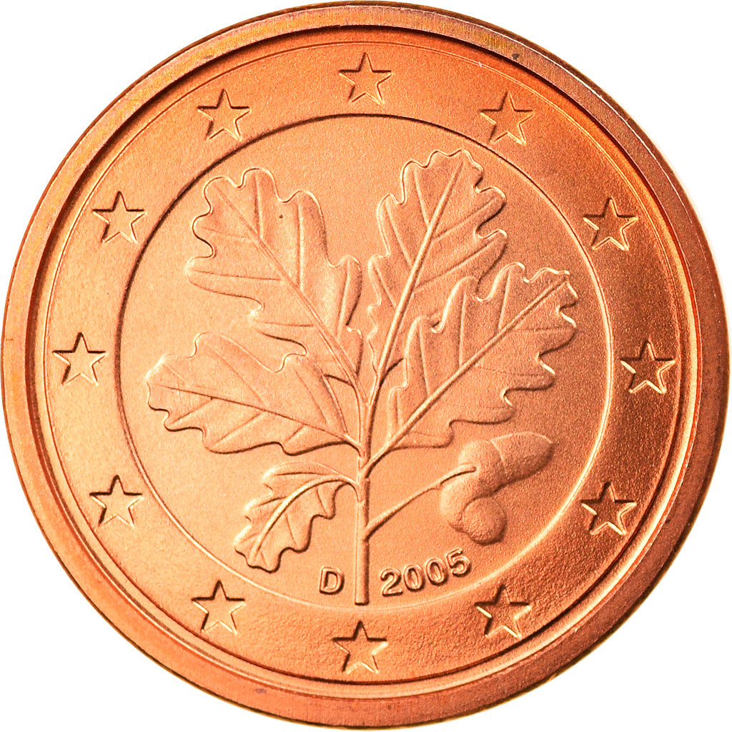 GERMANY - FEDERAL REPUBLIC, Euro Cent, 2005, Munich, MS(65-70), Copper Plated