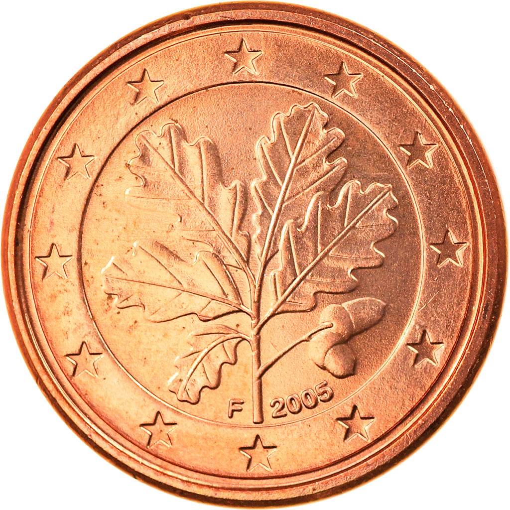 GERMANIA - REPUBBLICA FEDERALE, Euro Cent, 2005, Stuttgart, FDC, Acciaio