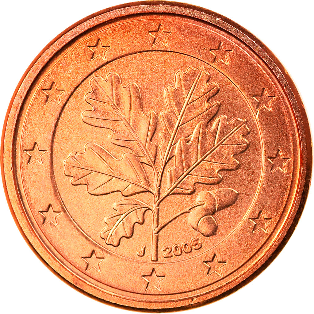 GERMANIA - REPUBBLICA FEDERALE, Euro Cent, 2005, Hambourg, FDC, Acciaio placcato