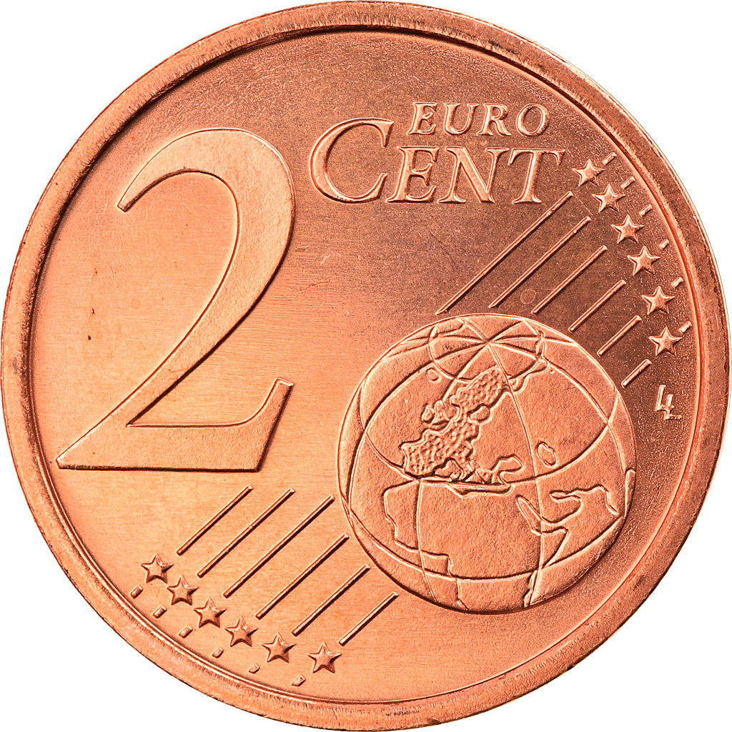 GERMANY - FEDERAL REPUBLIC, 2 Euro Cent, 2005, Berlin, MS(65-70), Copper Plated