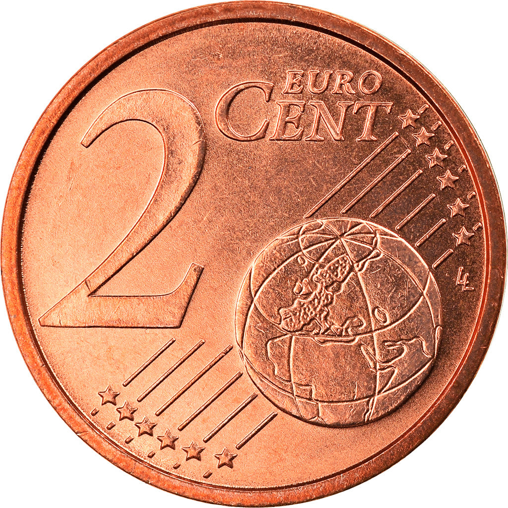 GERMANY - FEDERAL REPUBLIC, 2 Euro Cent, 2005, Karlsruhe, MS(65-70), Copper
