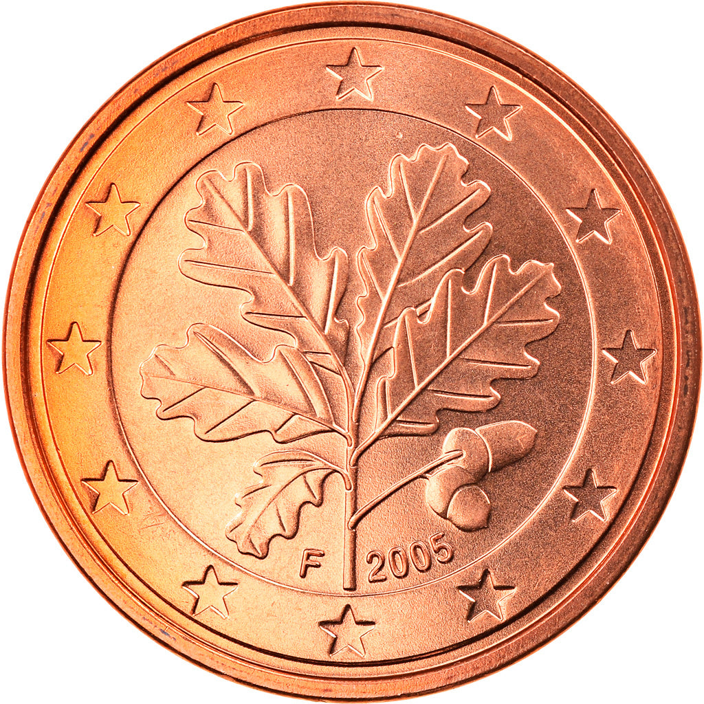 ALEMANHA - REPÚBLICA FEDERAL, 5 Euro Cent, 2005, Stuttgart, MS(65-70), Aço