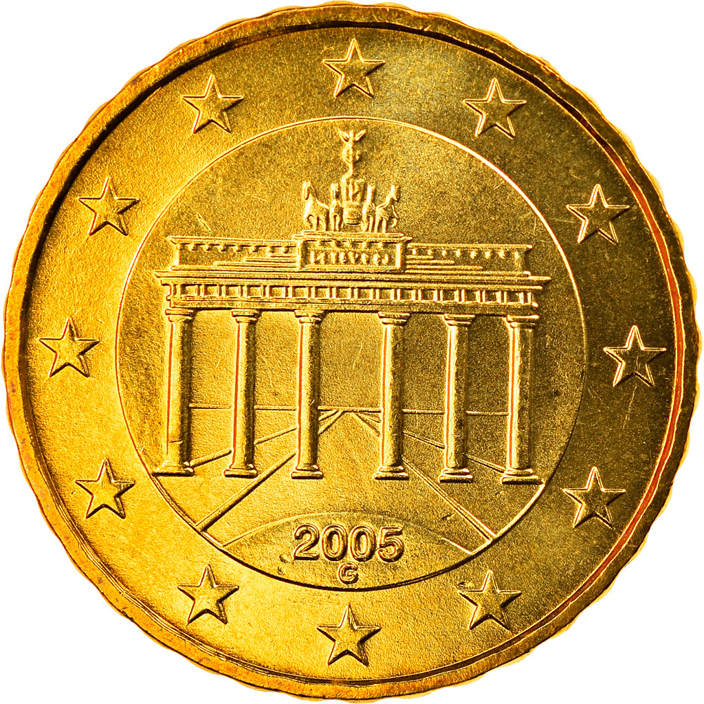 GERMANIA - REPUBBLICA FEDERALE, 10 Euro Cent, 2005, Karlsruhe, FDC, Ottone
