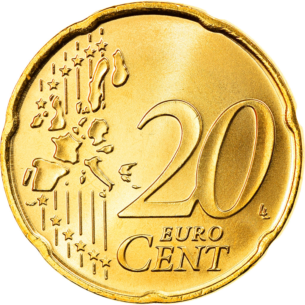 Bundesrepublik Deutschland, 20 Euro Cent, 2005, Stuttgart, STGL, Messing, KM:211