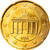 GERMANY - FEDERAL REPUBLIC, 20 Euro Cent, 2005, Hambourg, MS(65-70), Brass