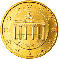 République fédérale allemande, 50 Euro Cent, 2005, Munich, FDC, Laiton