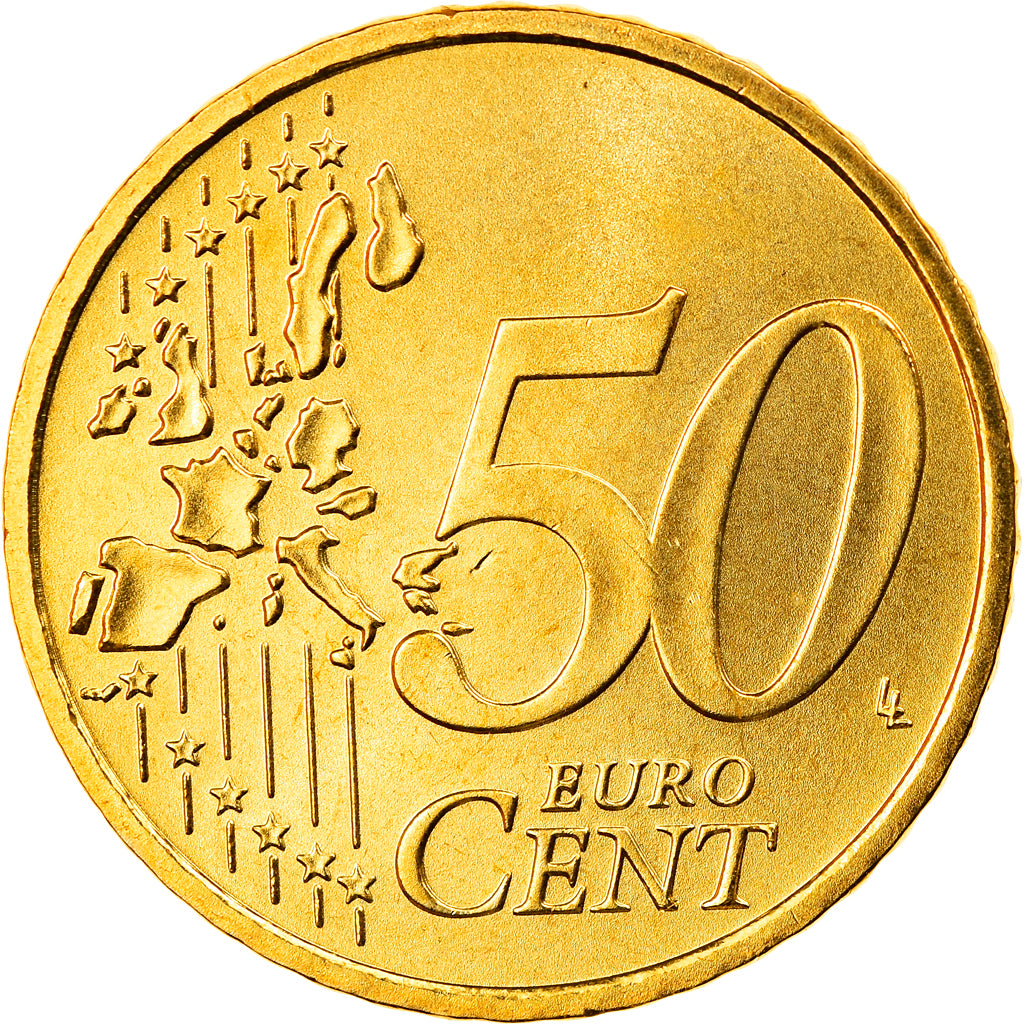 GERMANY - FEDERAL REPUBLIC, 50 Euro Cent, 2005, Munich, MS(65-70), Brass, KM:212