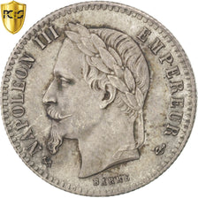 France, Napoléon III, 50 Centimes, 1864, Bordeaux, Argent, PCGS, SUP