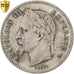 Francja, Napoleon III, 50 Centimes, 1864, Bordeaux, Srebro, PCGS, AU(55-58)