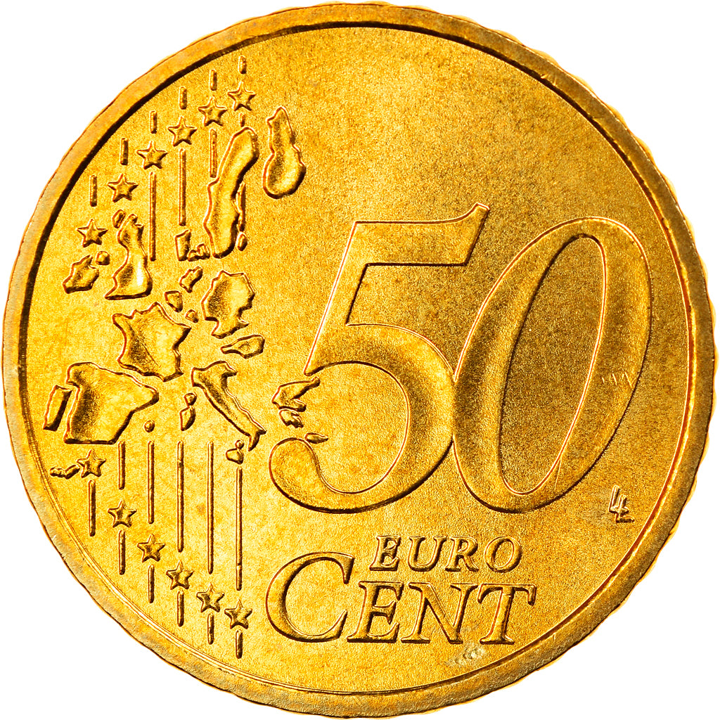 République fédérale allemande, 50 Euro Cent, 2005, Hambourg, FDC, Laiton