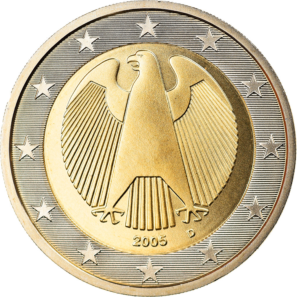GERMANY - FEDERAL REPUBLIC, 2 Euro, 2005, Munich, MS(65-70), Bi-Metallic, KM:214