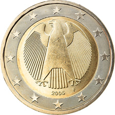 GERMANY - FEDERAL REPUBLIC, 2 Euro, 2005, Stuttgart, MS(65-70), Bi-Metallic