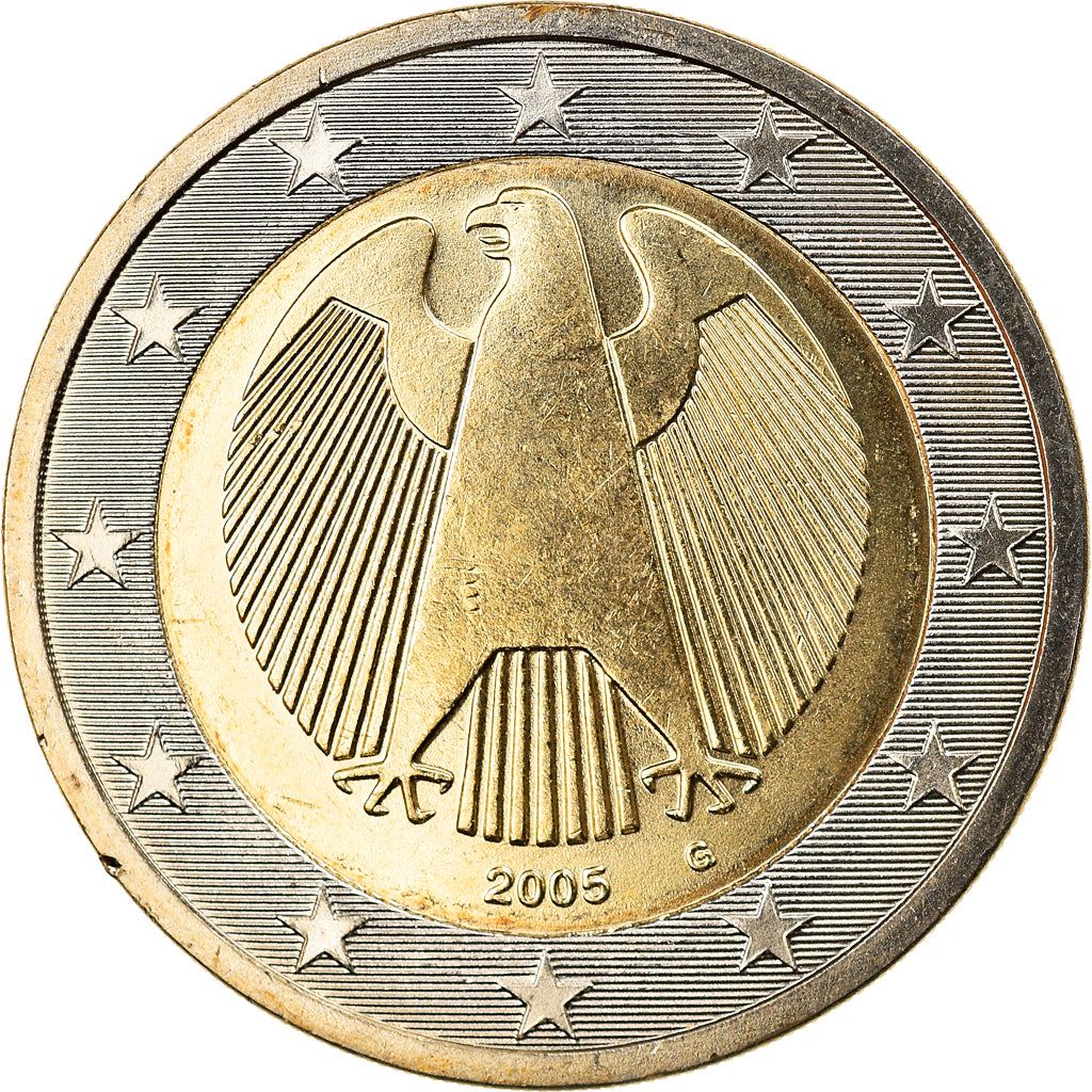 GERMANY - FEDERAL REPUBLIC, 2 Euro, 2005, Karlsruhe, MS(65-70), Bi-Metallic