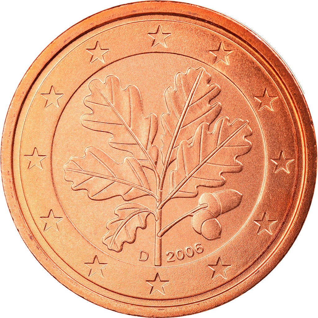 GERMANIA - REPUBBLICA FEDERALE, 2 Euro Cent, 2006, Munich, FDC, Acciaio placcato