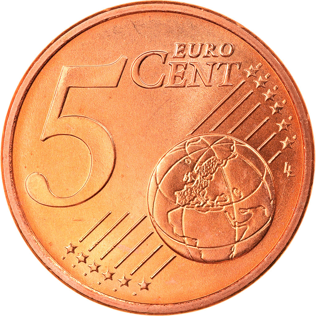 Niemcy - RFN, 5 Euro Cent, 2006, Hambourg, MS(65-70), Miedź platerowana stalą