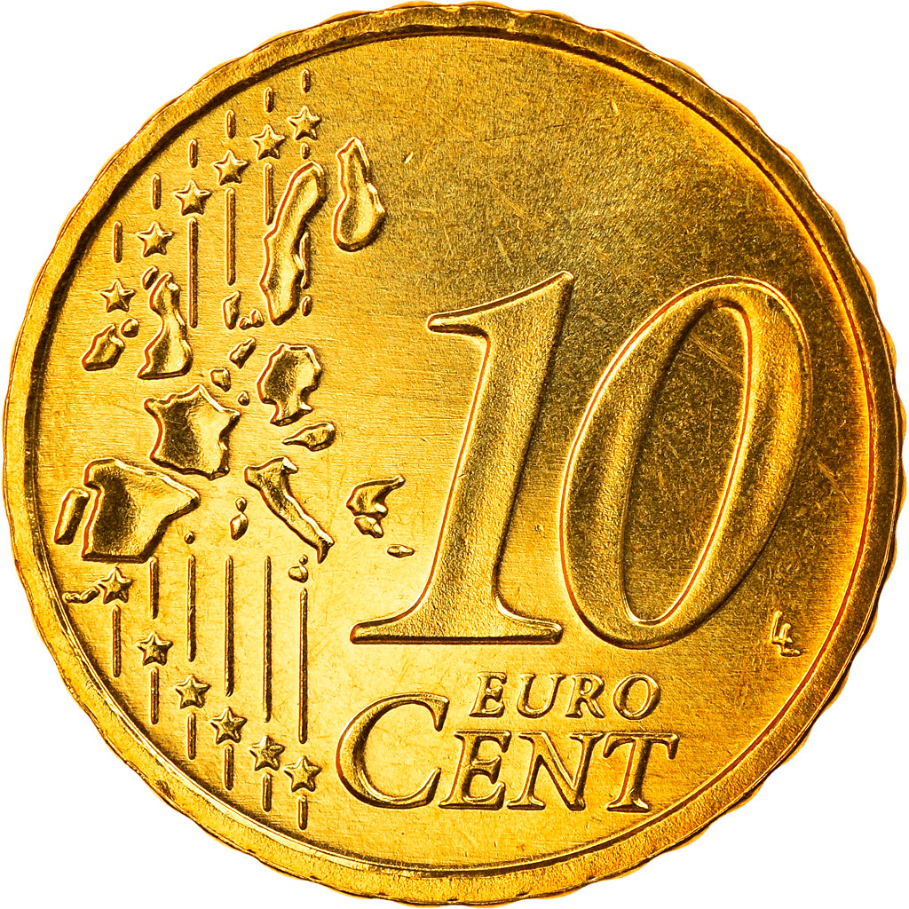 GERMANY - FEDERAL REPUBLIC, 10 Euro Cent, 2006, Berlin, MS(65-70), Brass, KM:210