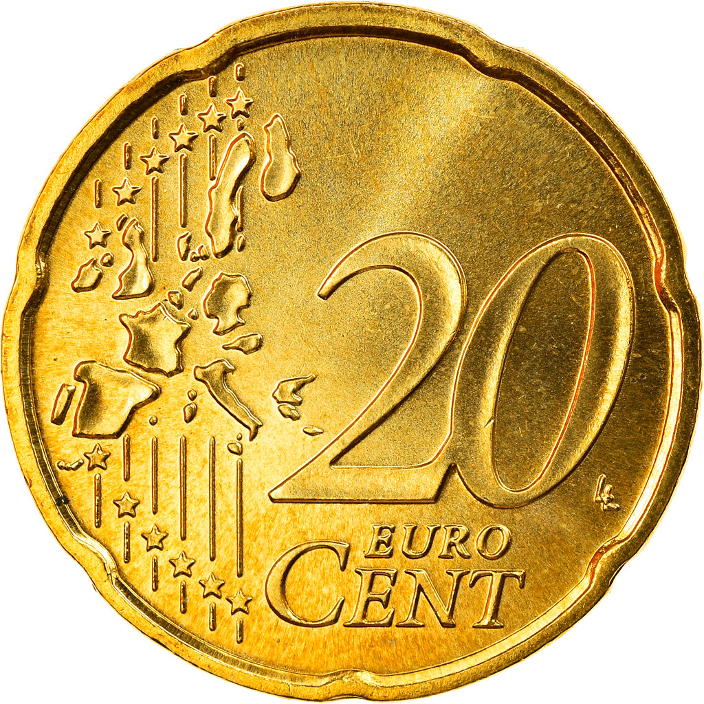 ALEMANHA - REPÚBLICA FEDERAL, 20 Euro Cent, 2006, Stuttgart, MS(65-70), Latão