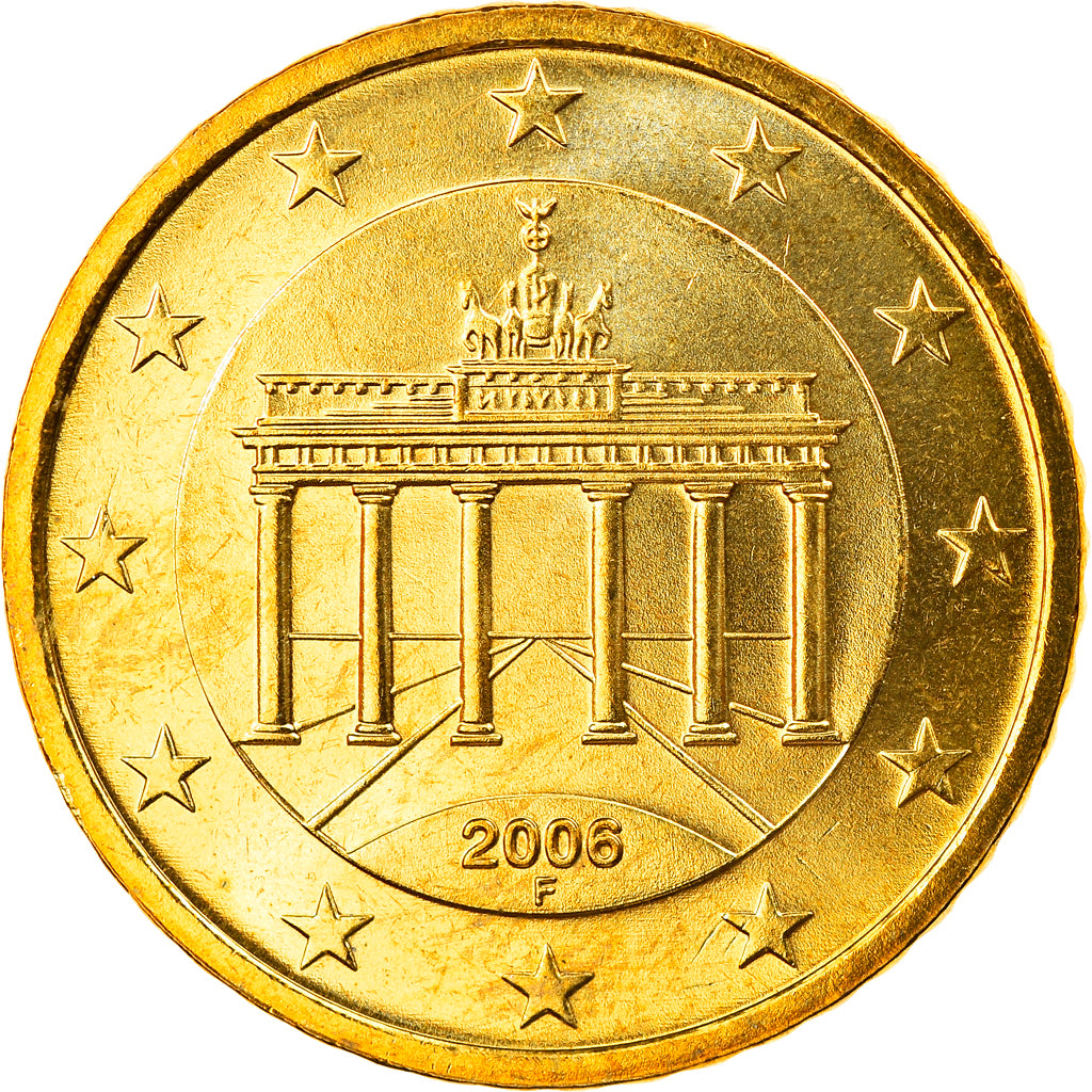 Bundesrepublik Deutschland, 50 Euro Cent, 2006, Stuttgart, STGL, Messing, KM:212