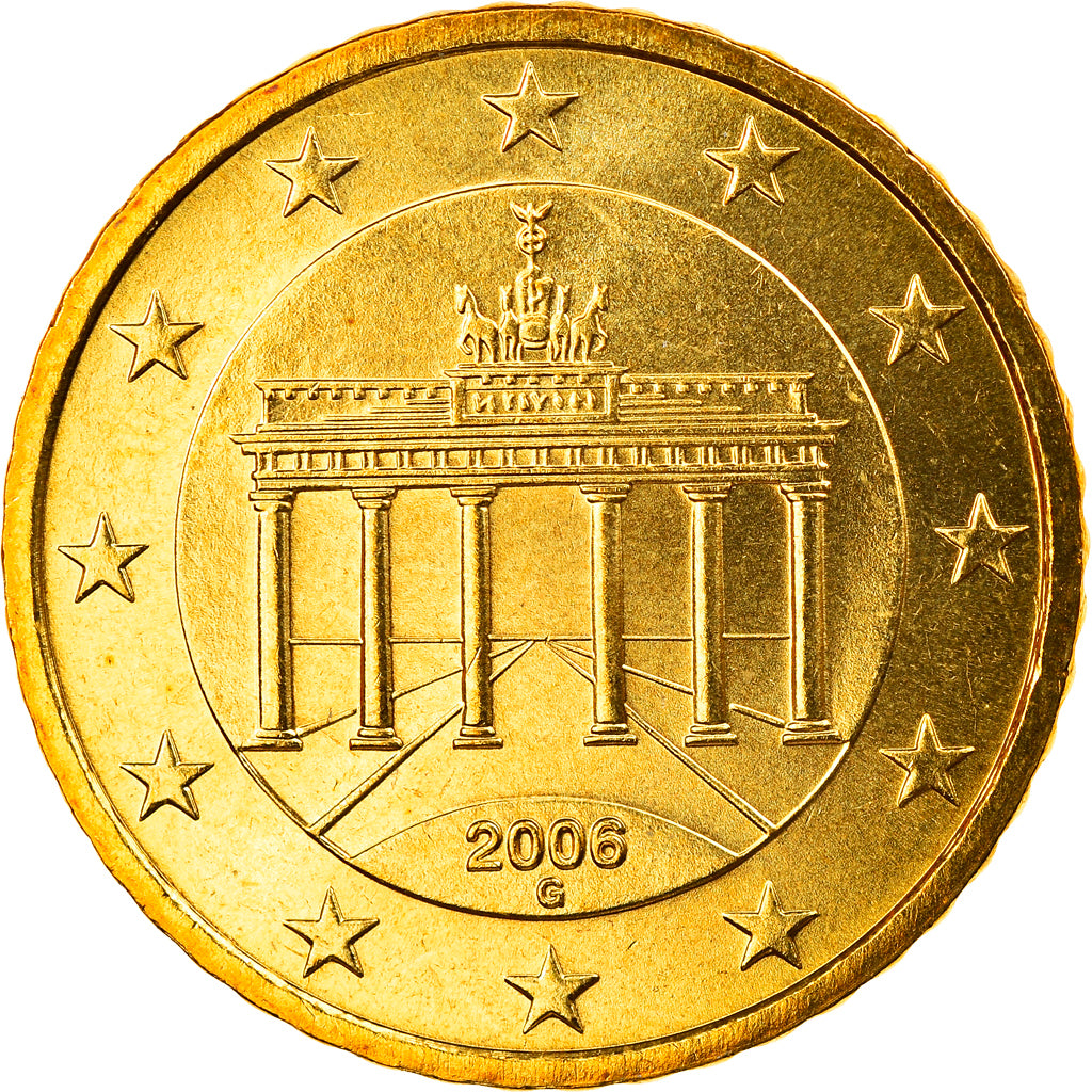 ALEMANIA - REPÚBLICA FEDERAL, 50 Euro Cent, 2006, Karlsruhe, FDC, Latón
